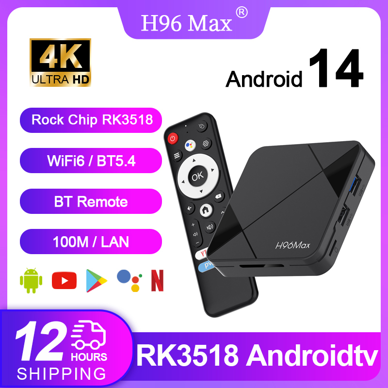 Radxa Rock 5B 16Gb - H96 MAX RK3518 TV Box Android14