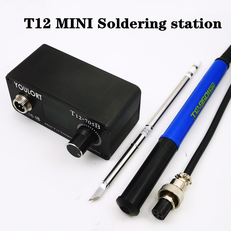 Soldering Station T12 Oled - MINI T12-705B stacja lutownicza olowane spawanie