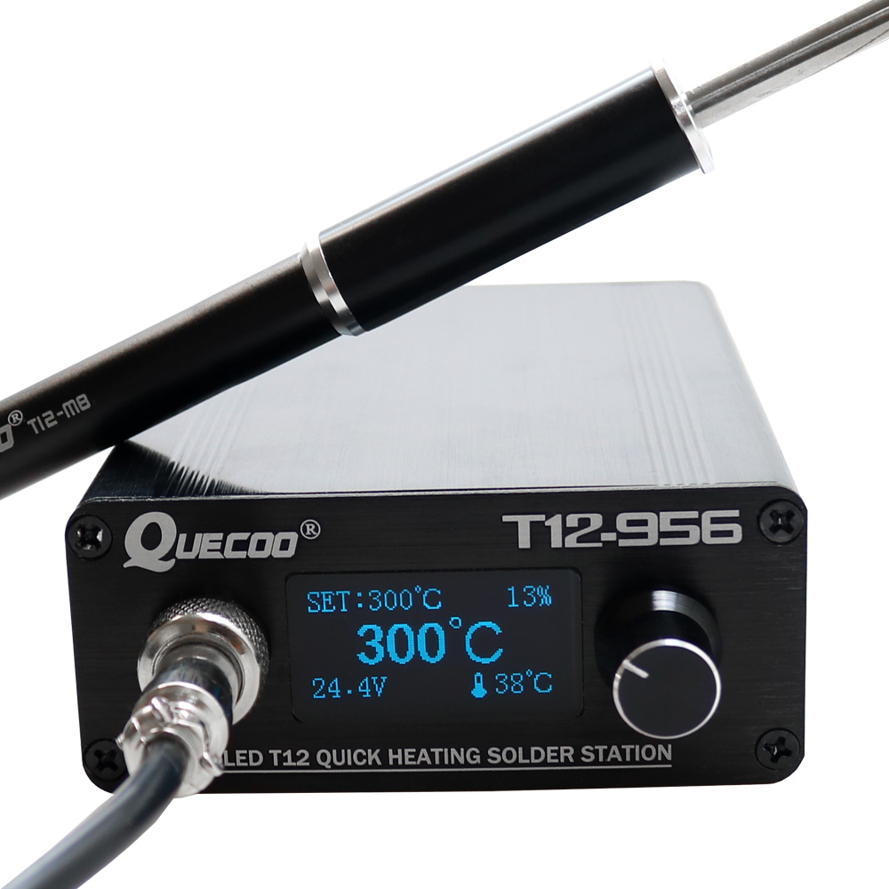 Soldering Station T12 Oled - Cyfrowa stacja lutownicza QUECOO T12-956 Elektroniczna