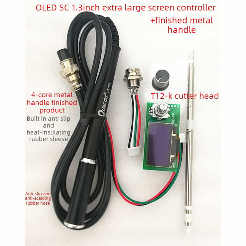 Zestaw kontrolera stacji lutow – Soldering Station T12 Oled recenzja i cena