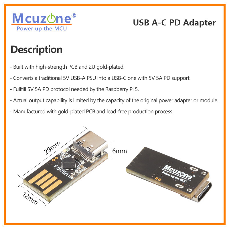 Adapter USB A-C PD Raspberry P – Banana Pi Bpi-M5 recenzja i cena