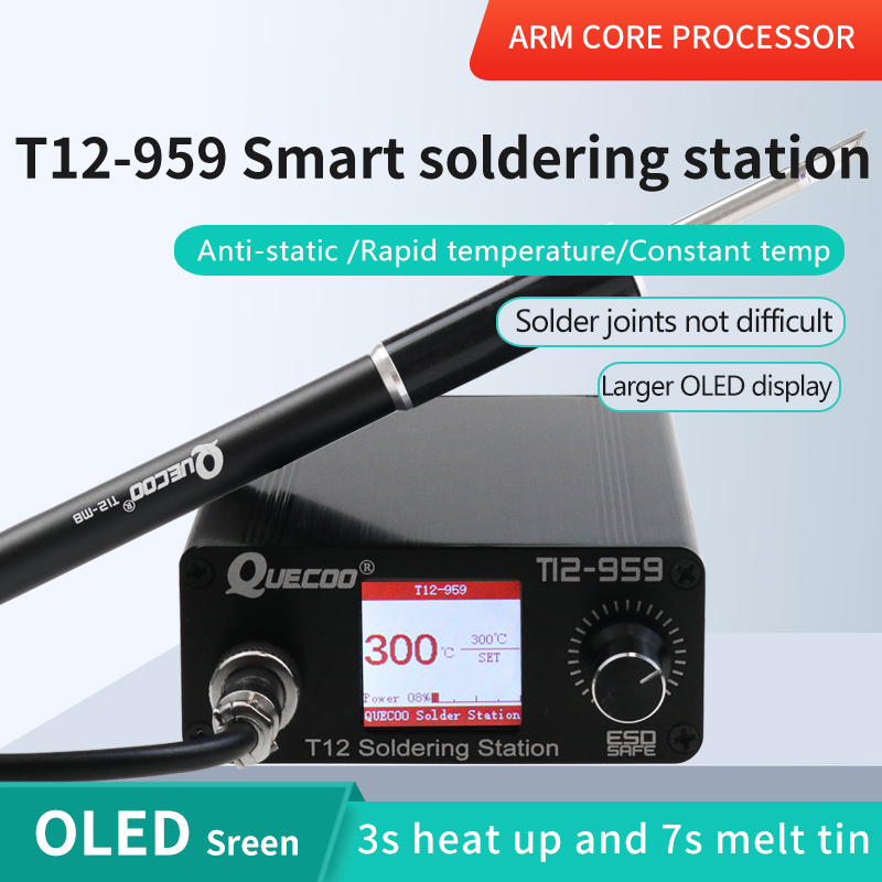 Stacja lutownicza T12-959 V5.1 – Soldering Station T12 Oled recenzja i cena