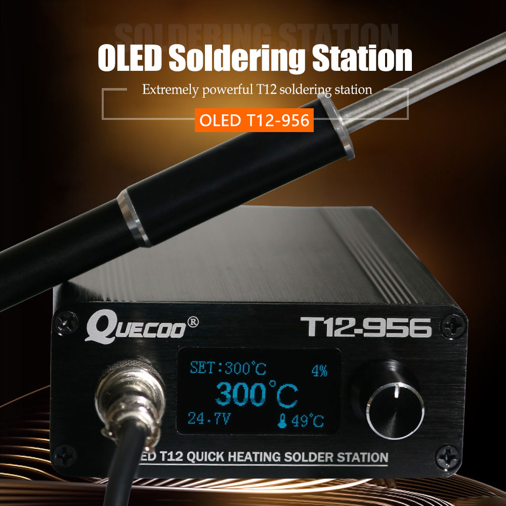 Cyfrowa stacja lutownicza QUEC – Soldering Station T12 Oled recenzja i cena